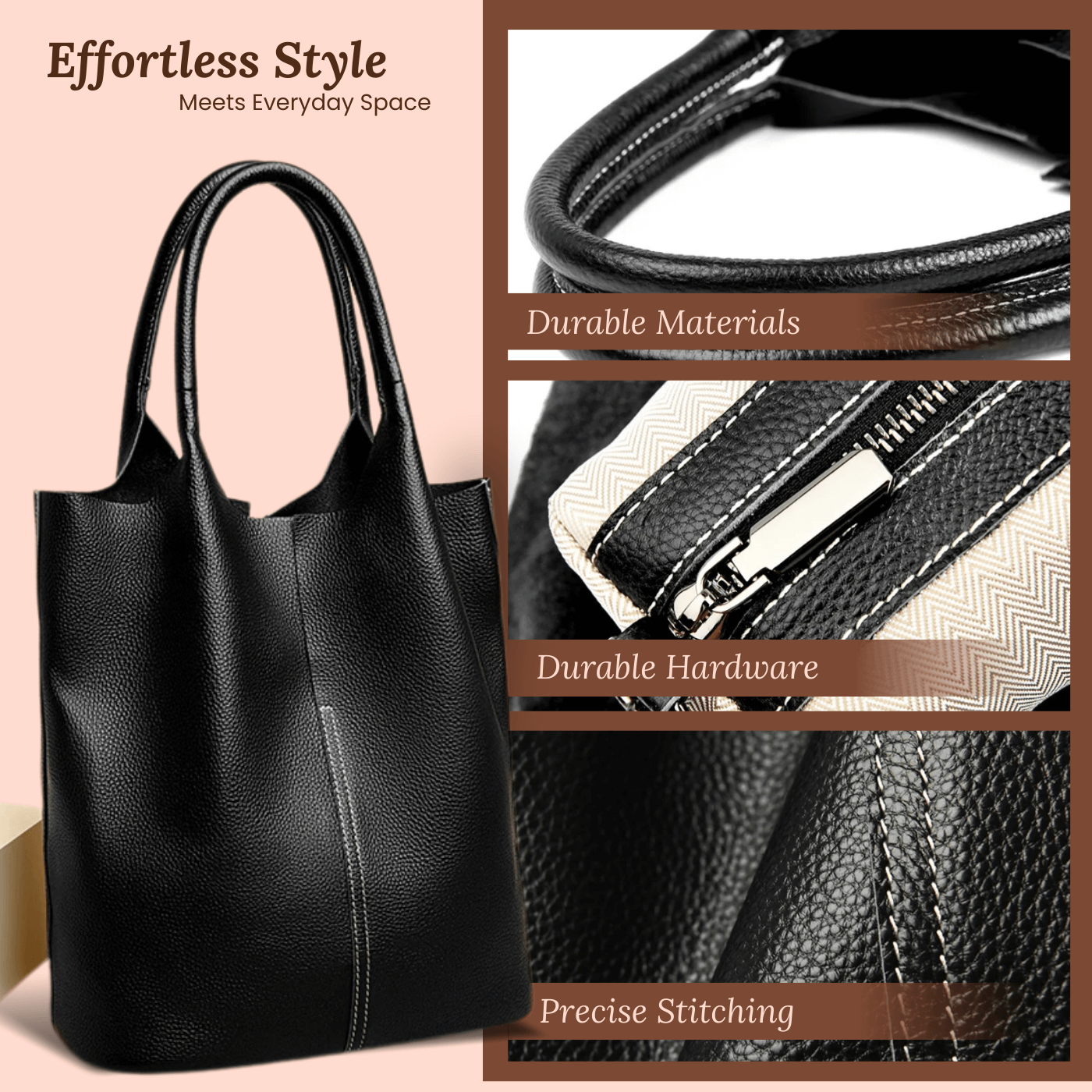 Stella's Structured Tote | Shoulder Bag