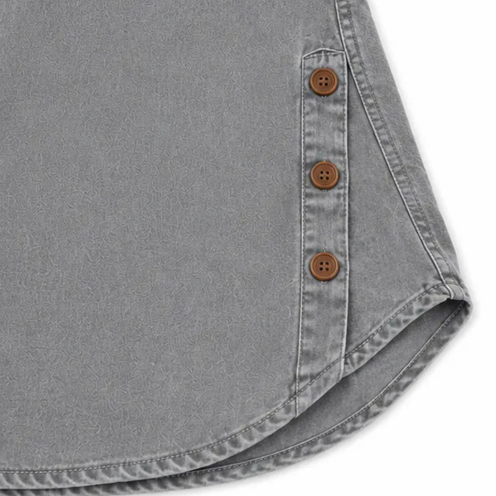 Avelyn | Henley Tunic Top with Side Buttons