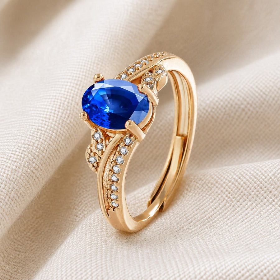 Vintage Cross Cubic Zirconia Ring