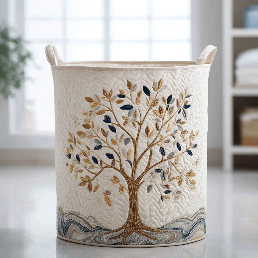 Aurora | Hand-Quilted Laundry Basket