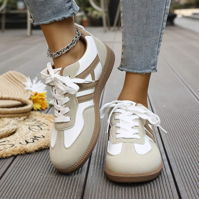 Khaki & White