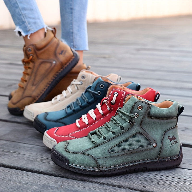 Alfreda | Mid-Top Lace-Up Comfort Sneakers