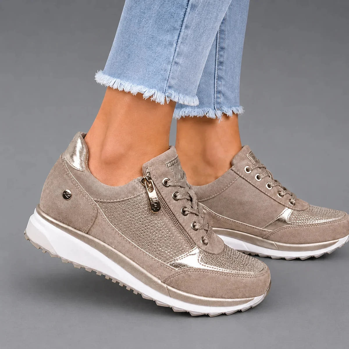 Abriana | Ergonomic Side-Zip Trainers