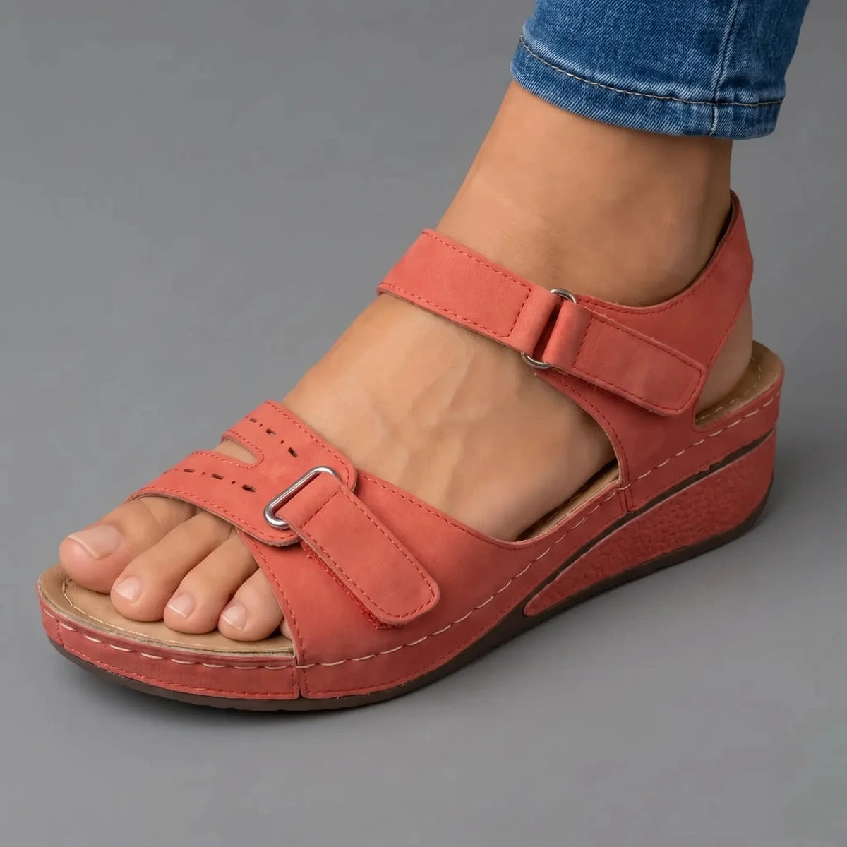 Aida | Cushioned Comfort Wedge Sandals