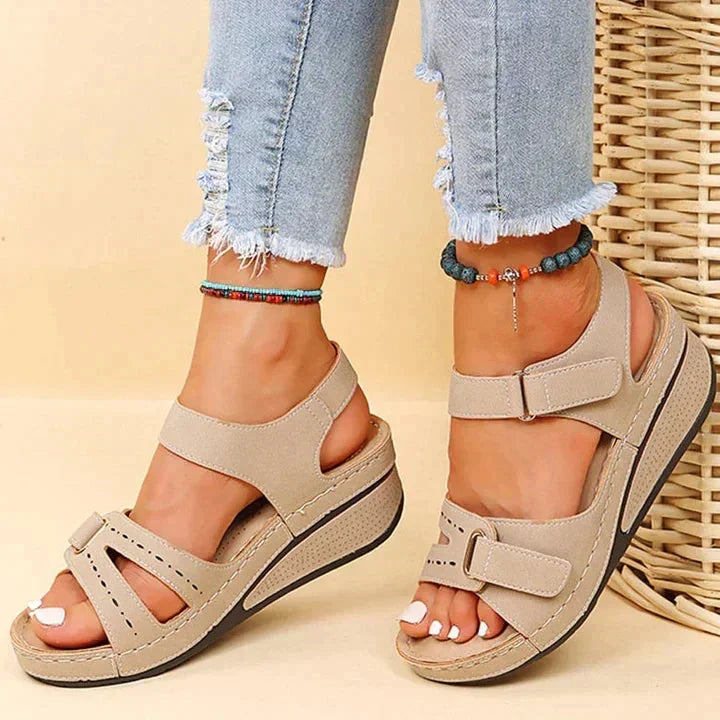 Aida | Cushioned Comfort Wedge Sandals