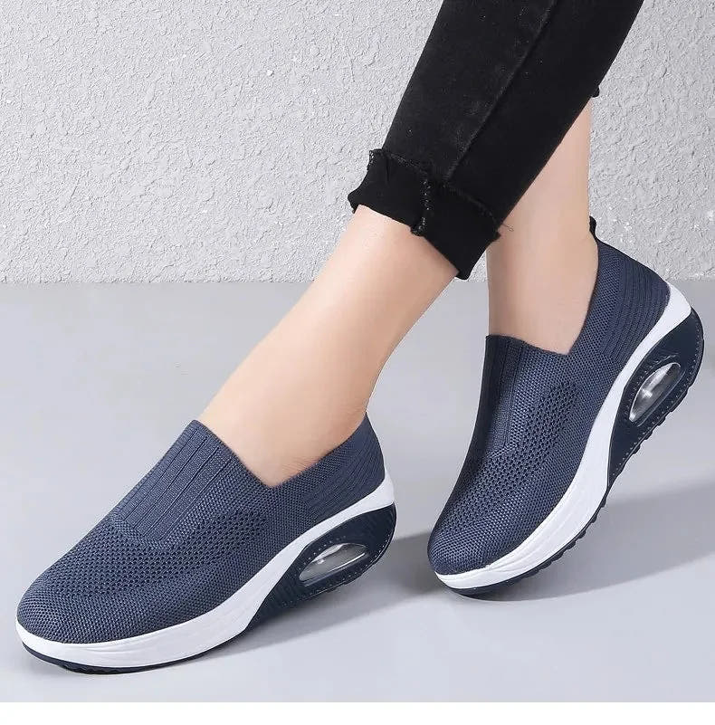Aine | Breathable Knit Slip-On Sneakers