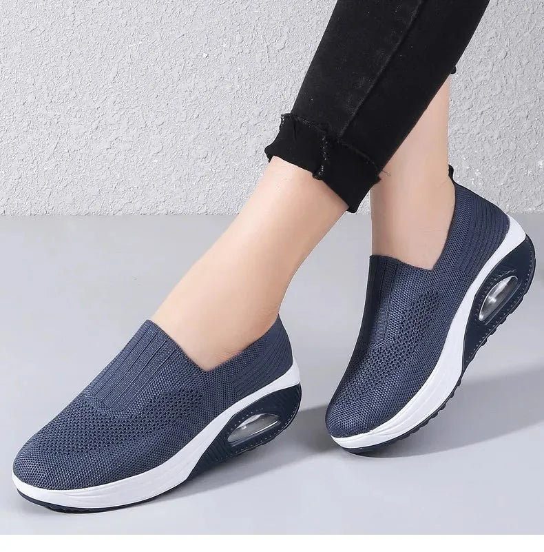 Aine | Breathable Knit Slip-On Sneakers