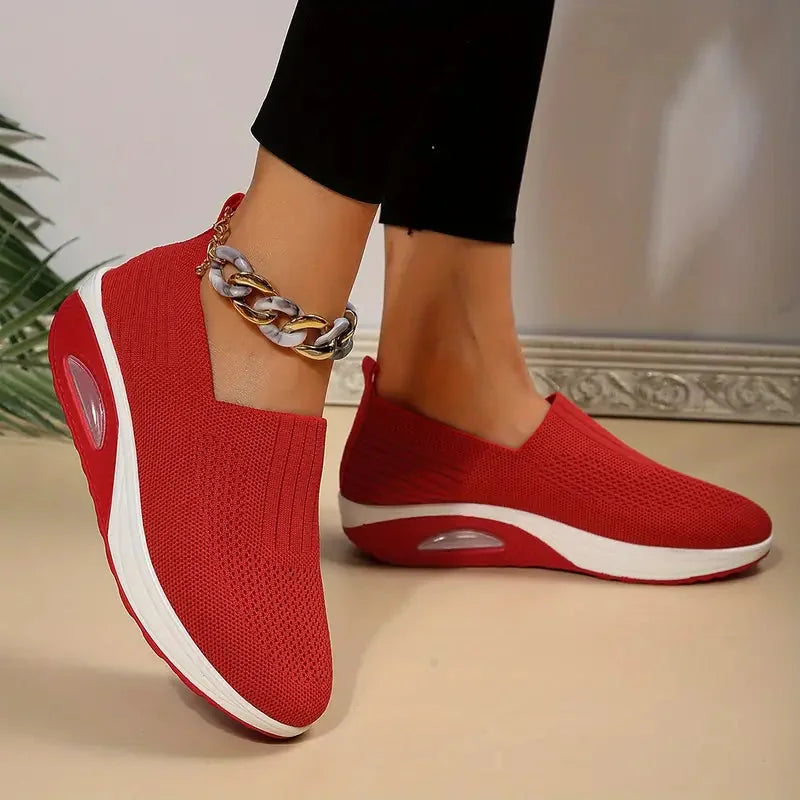 Aine | Breathable Knit Slip-On Sneakers