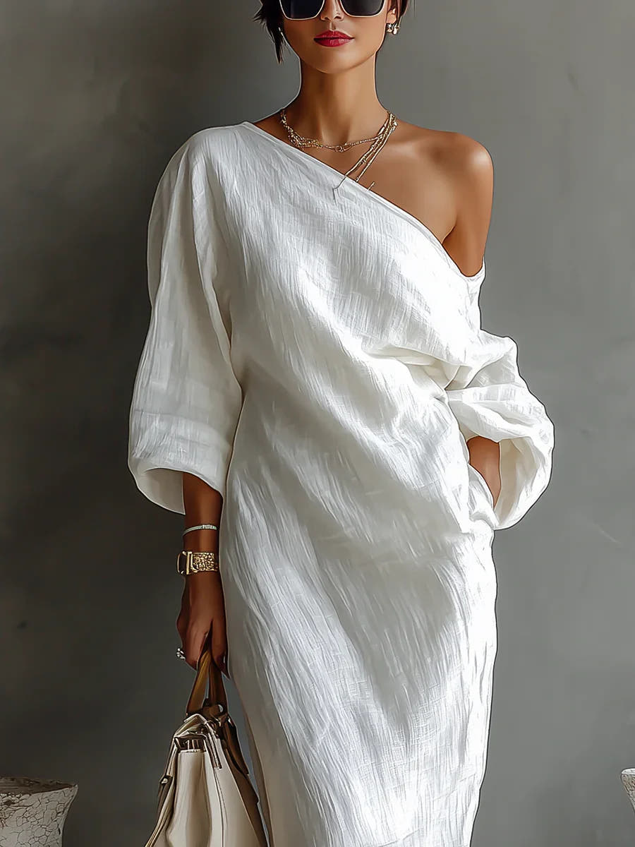 Alida | Asymmetric Maxi Dress
