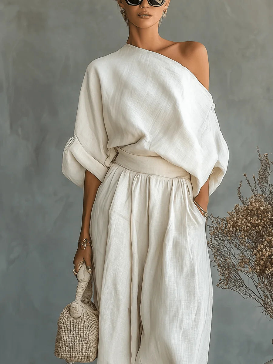 Alisha | Off-Shoulder Two-Piece Set