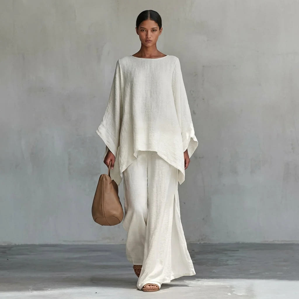 Althea | Long-Sleeve Wide-Leg Trouser Set