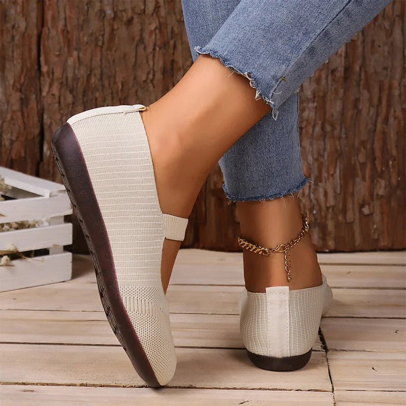 Annie | Breathable Knit Ballet Flats