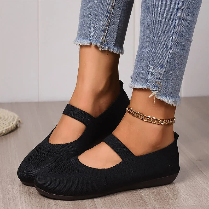 Annie | Breathable Knit Ballet Flats