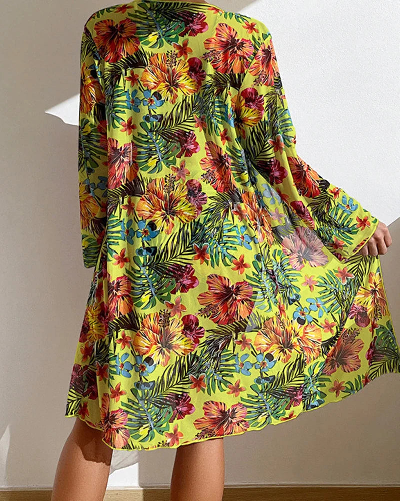 Antoinette | Floral Bikini with Skirt