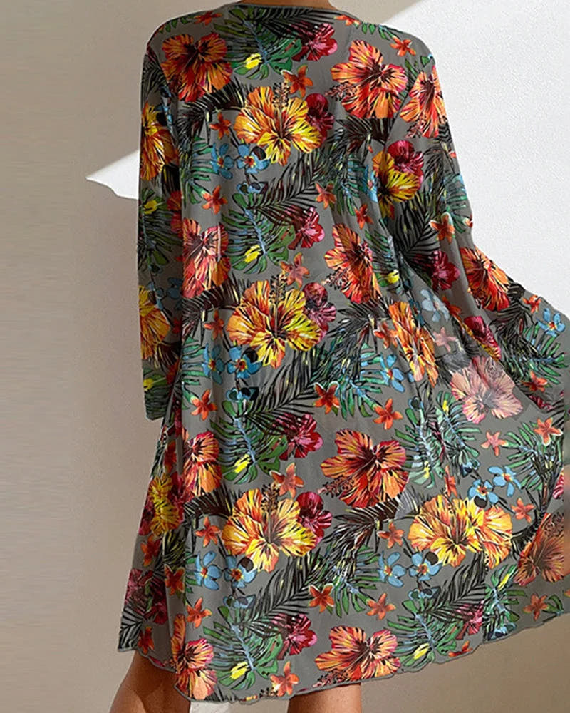 Antoinette | Floral Bikini with Skirt