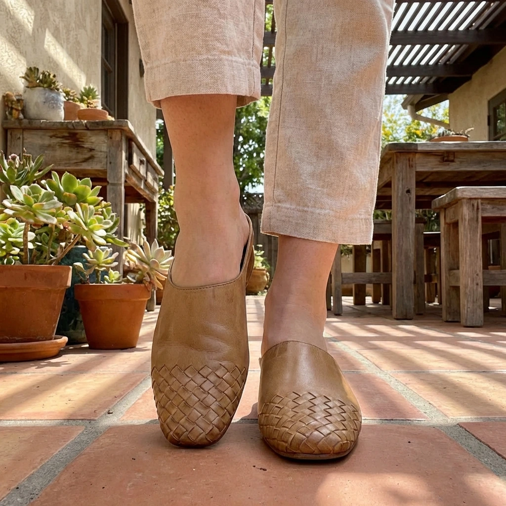 Velmirae Comfortable Leather Mules