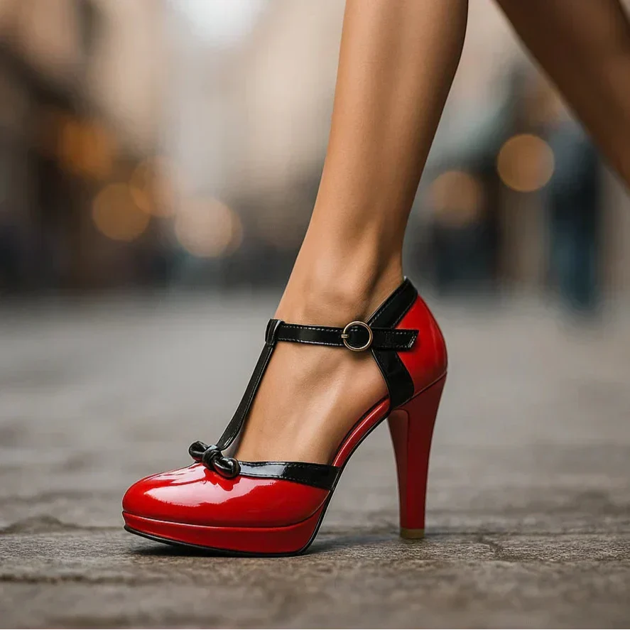 Annabeth | Cushioned Ankle Strap Heels