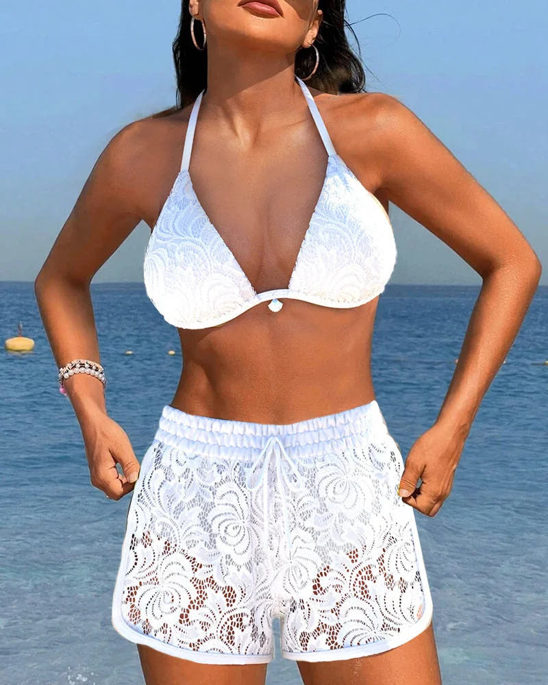 Aster | Elegant Lace Bikini Set