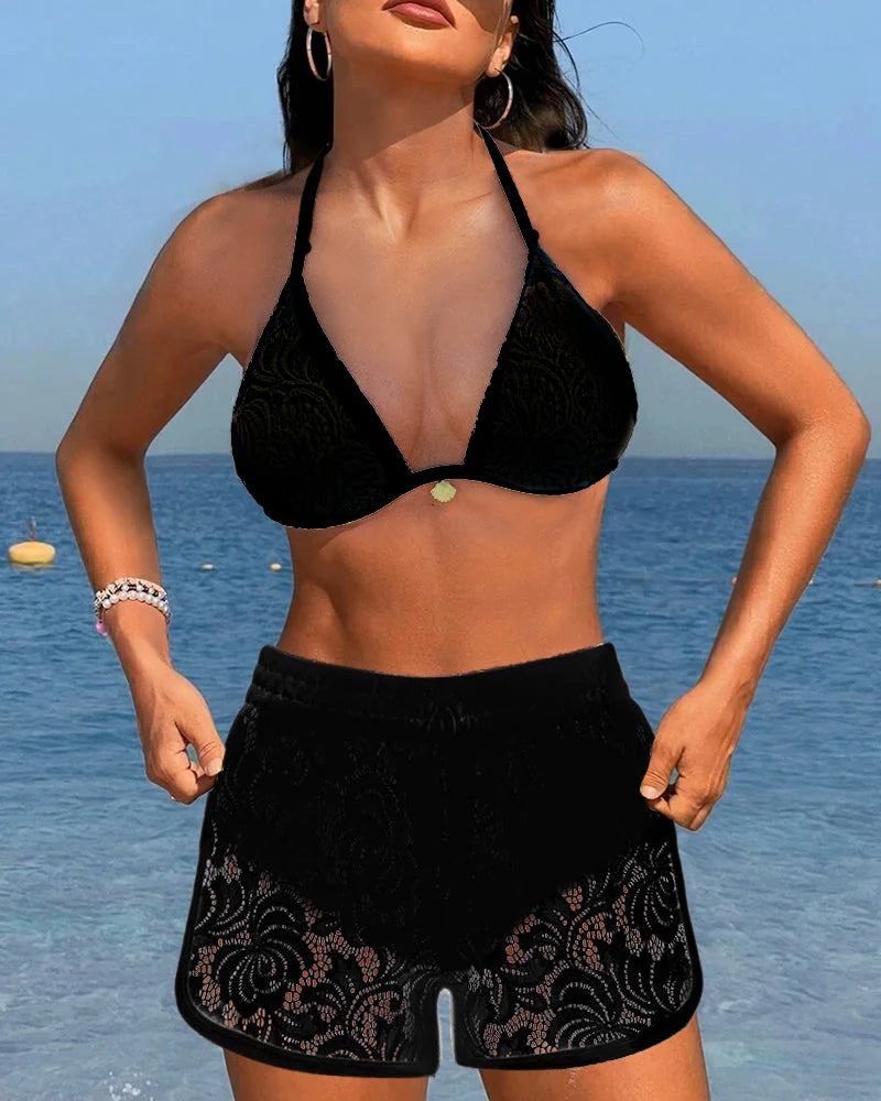 Aster | Elegant Lace Bikini Set