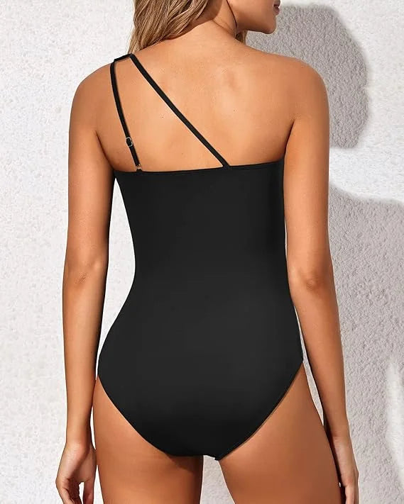 Aubree | One-Shoulder Ruched Swimsuit
