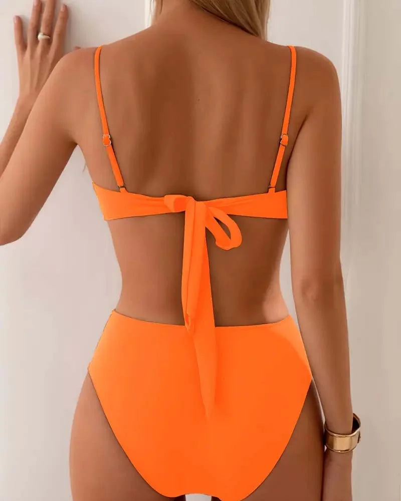 Augustine | Gold-Accent Two-Piece Bikini