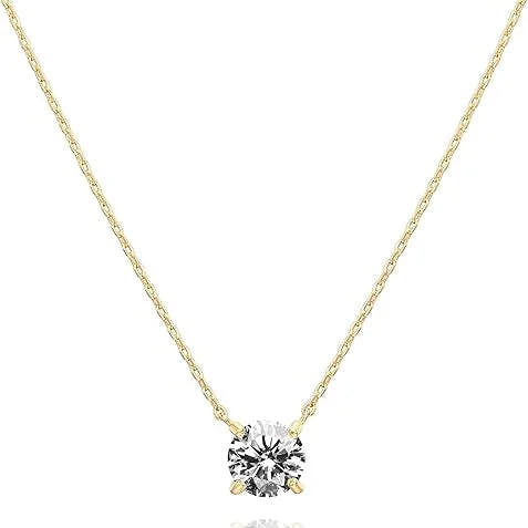 Aurora Crystal Necklace | Gold