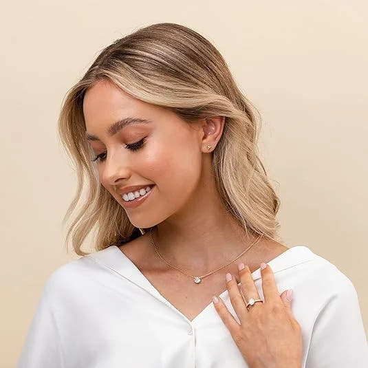 Aurora Crystal Necklace | Gold
