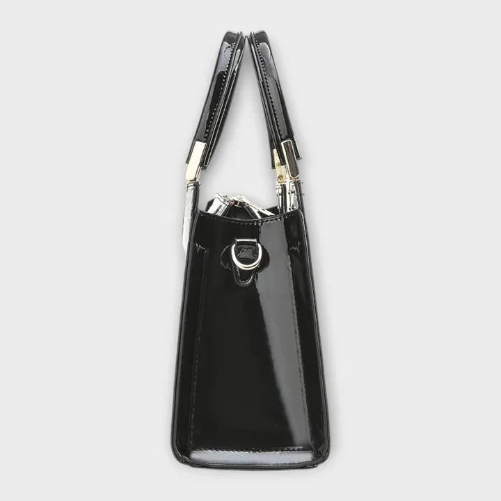 Maison Verdelle - Shiny Crocodile Skin Pattern Handbag