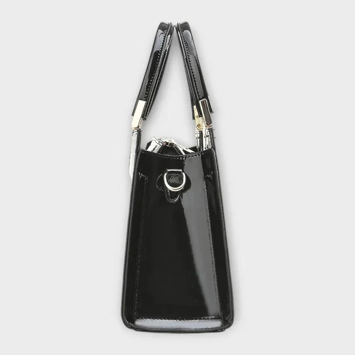 Maison Verdelle - Shiny Crocodile Skin Pattern Handbag