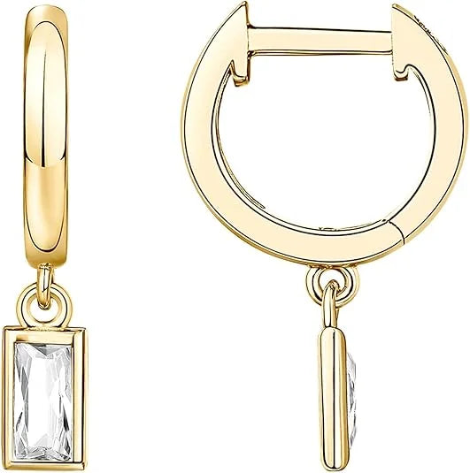 Bar Drop Earrings | Gold