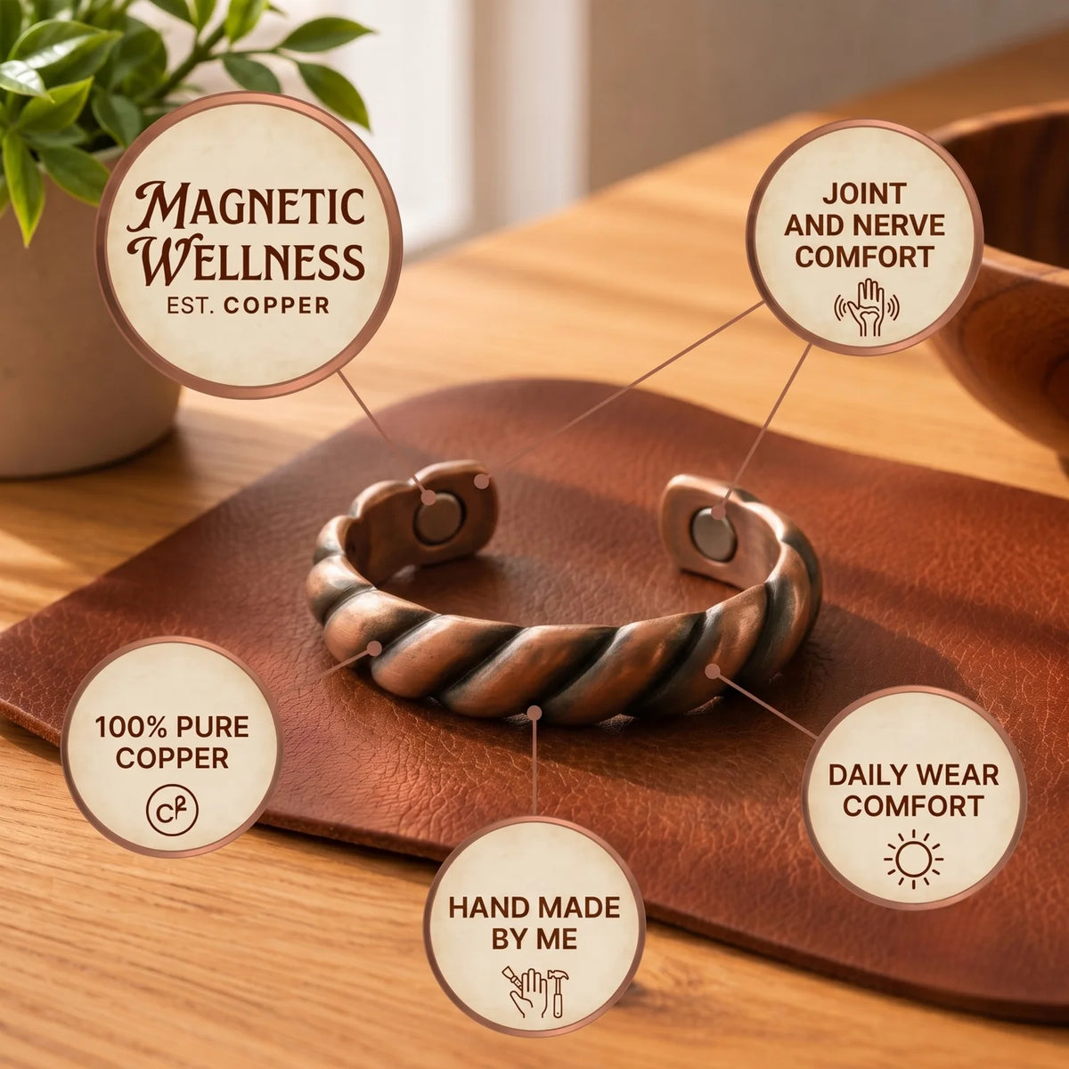 Barley Copper Ring