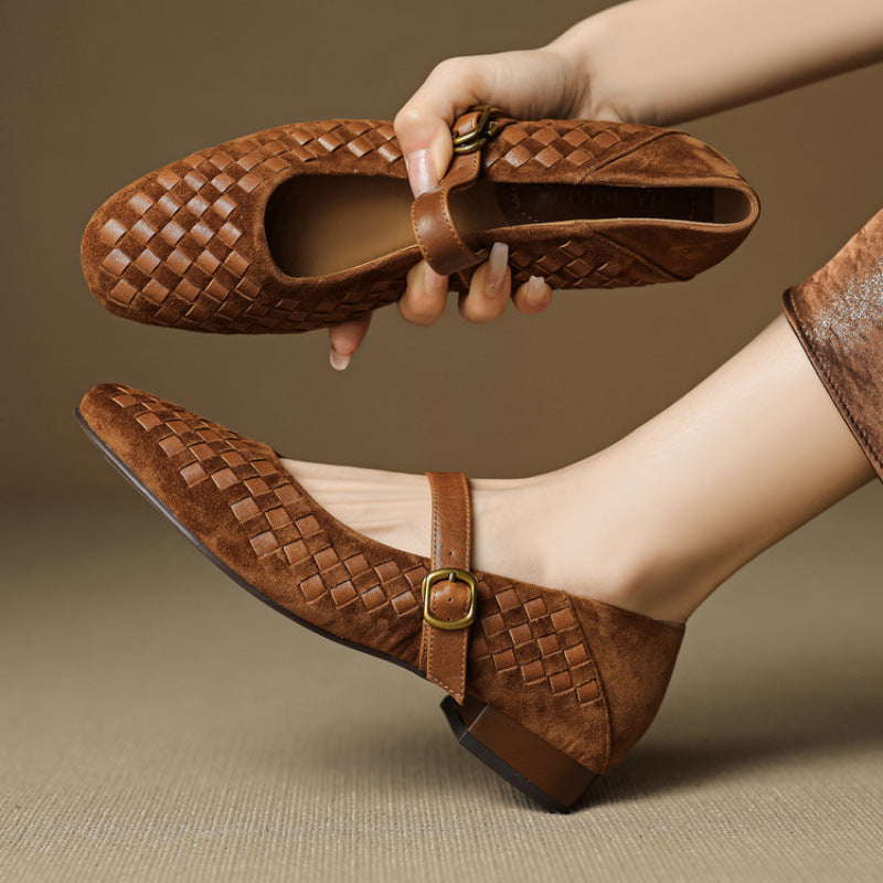 Ardelle Woven Leather Loafers
