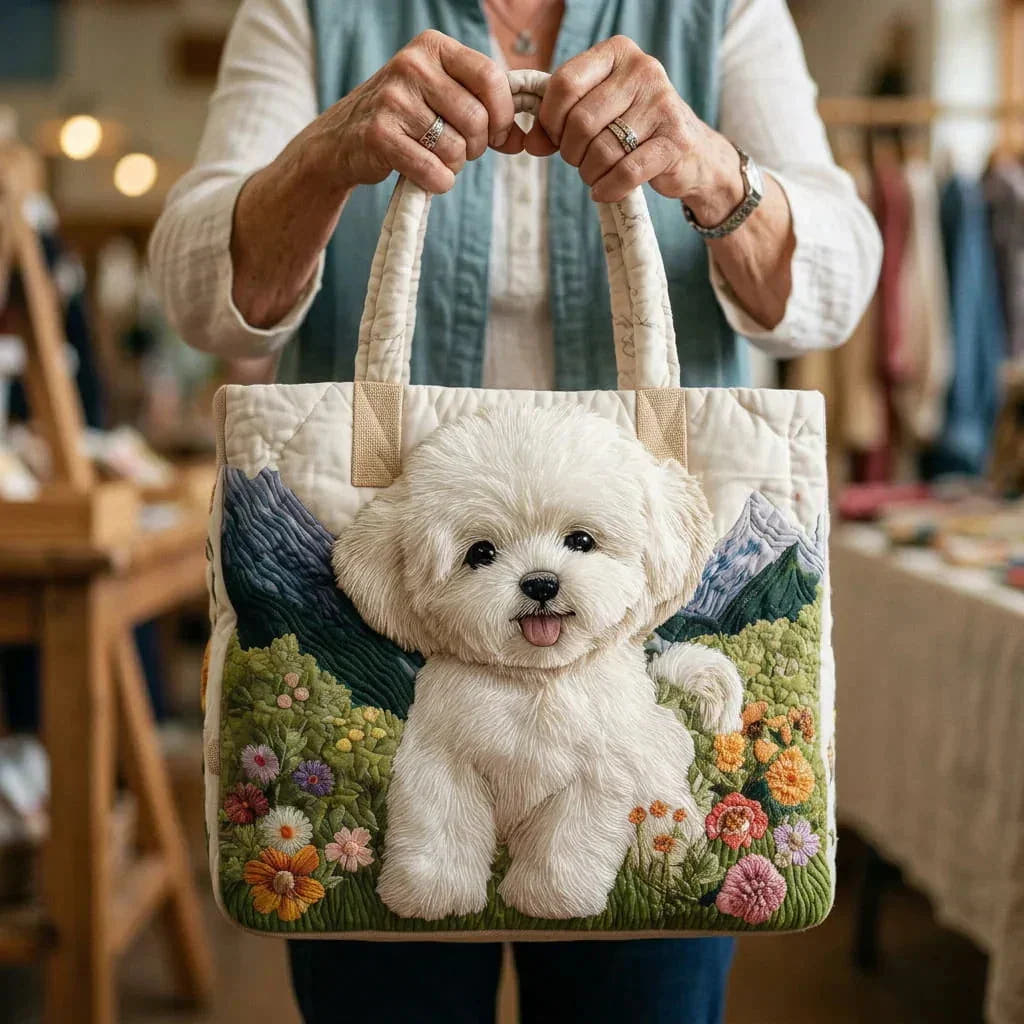 Blair | Enchanted Dog Quilted Tote