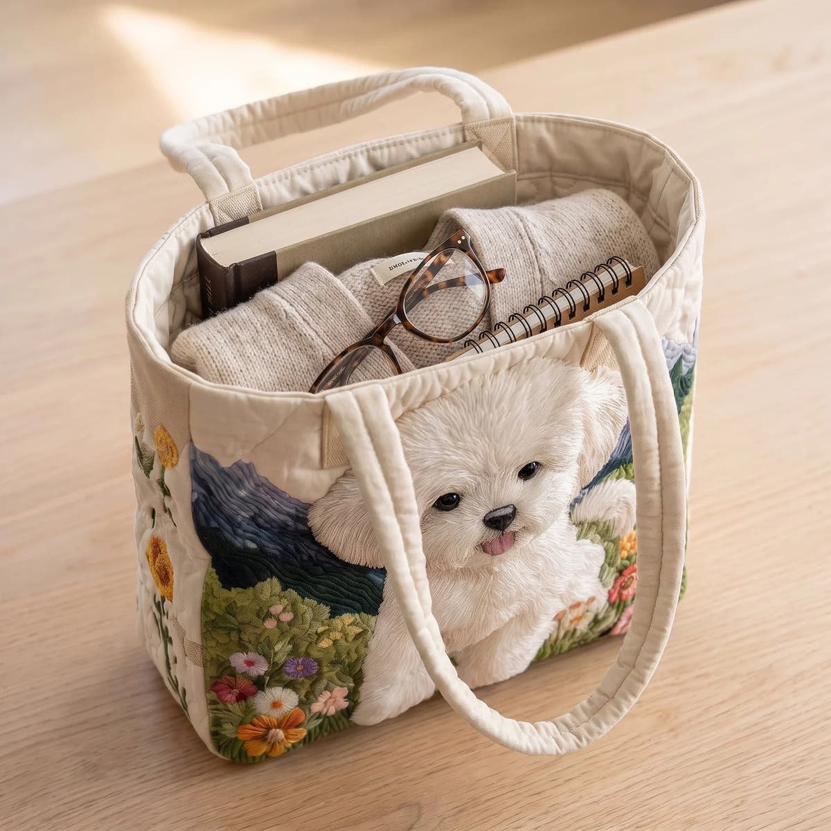 Blair | Enchanted Dog Quilted Tote