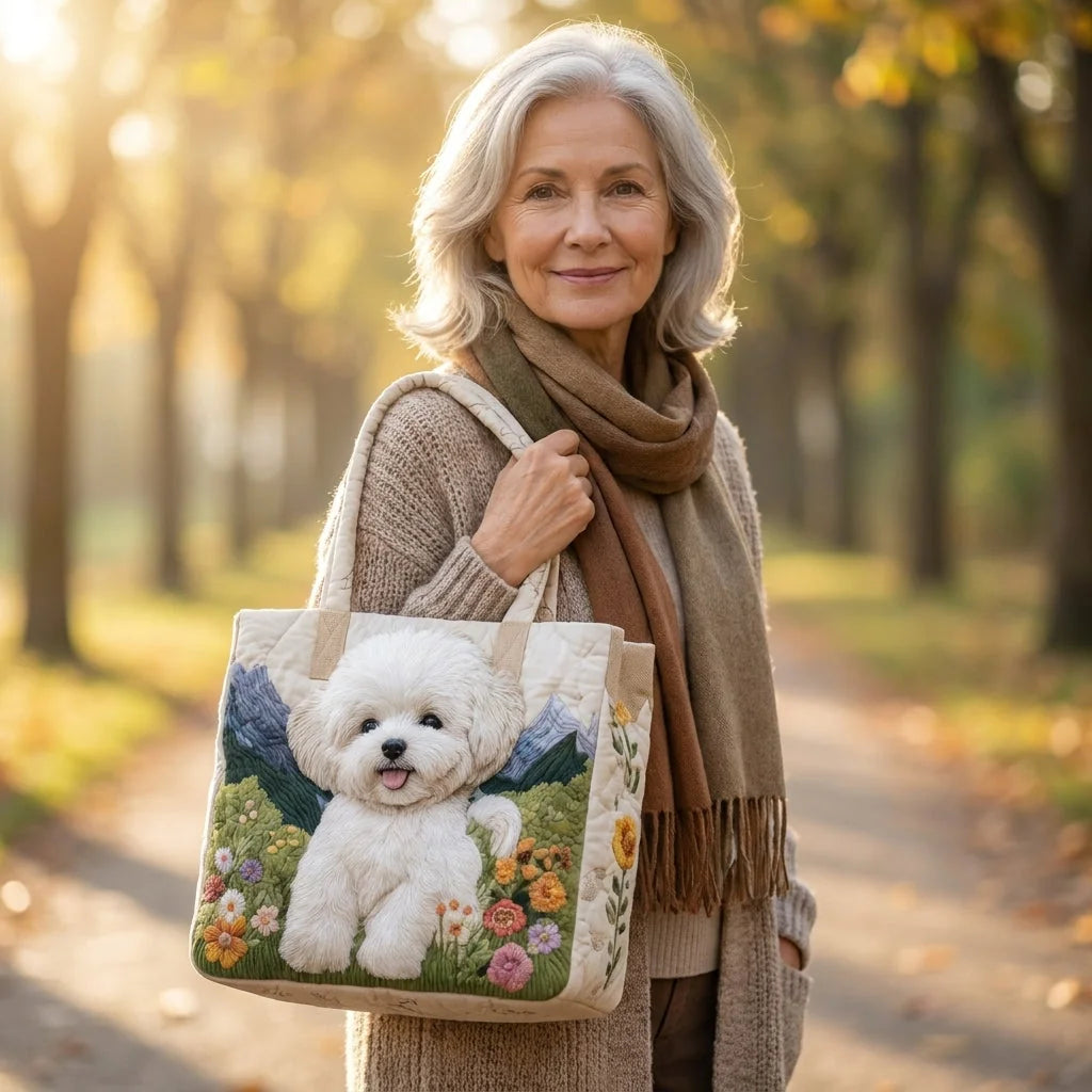 Blair | Enchanted Dog Quilted Tote
