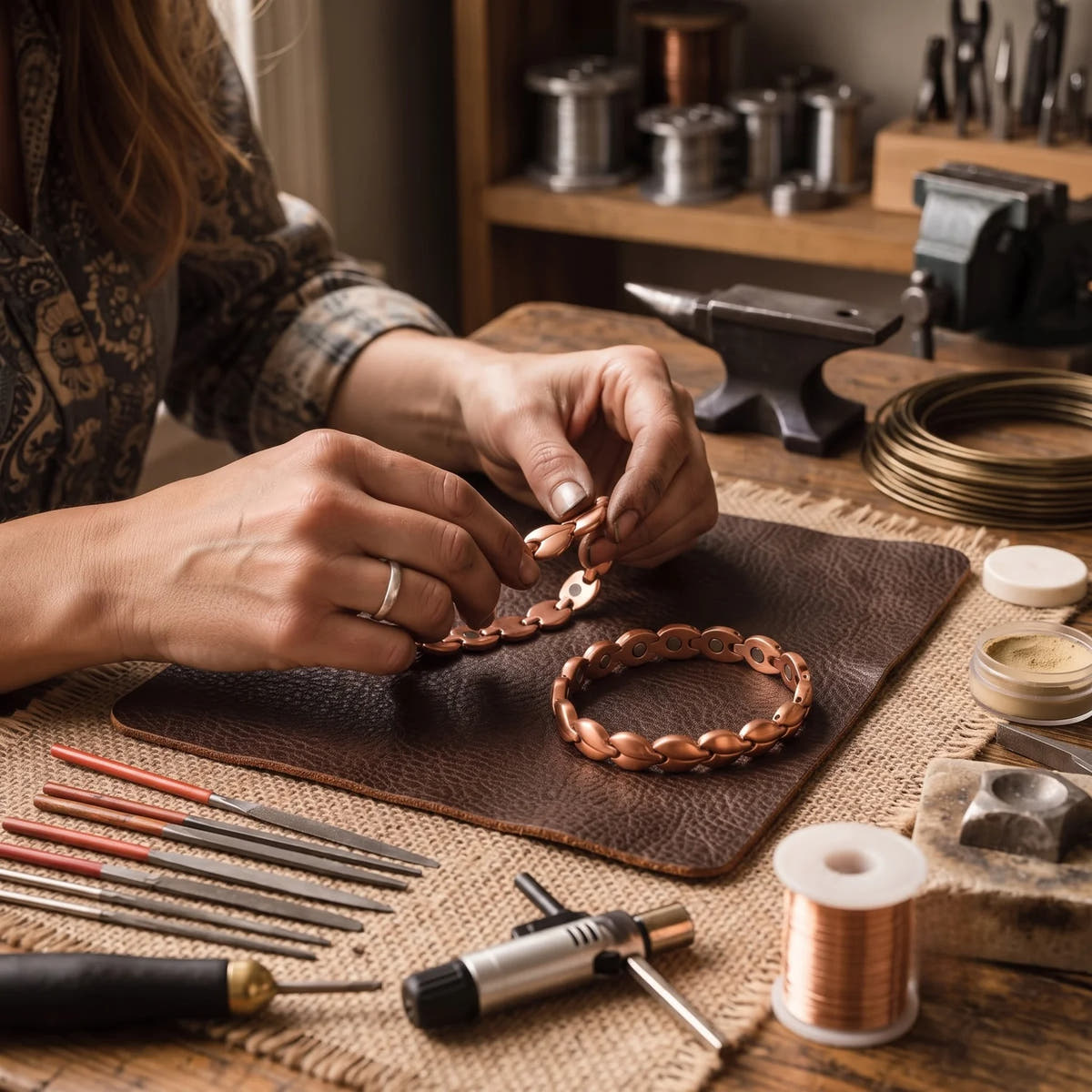 Bog Copper Anklet
