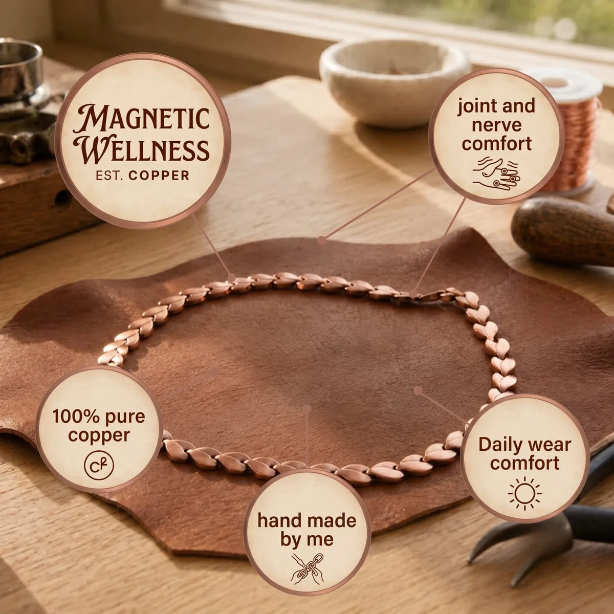 Bramble Copper Necklace