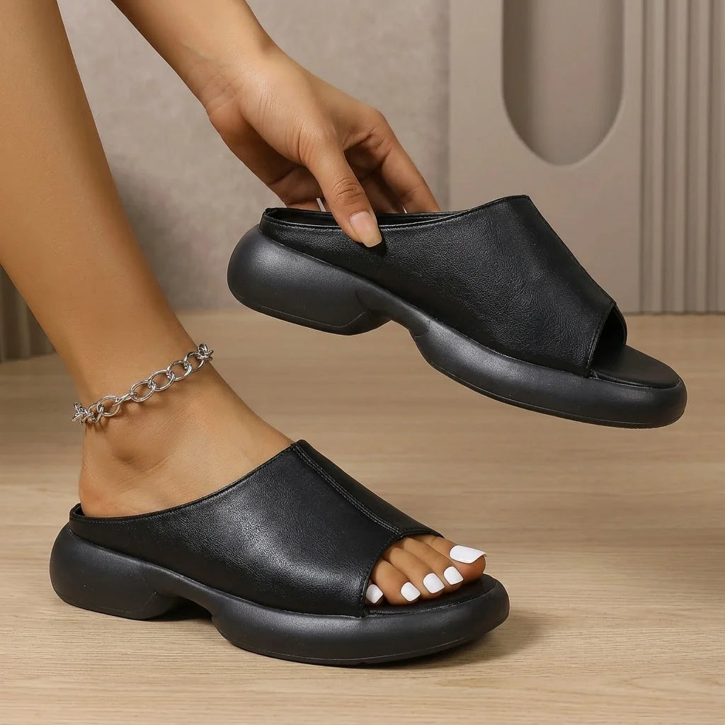 Bridget | Cushioned Platform Mules