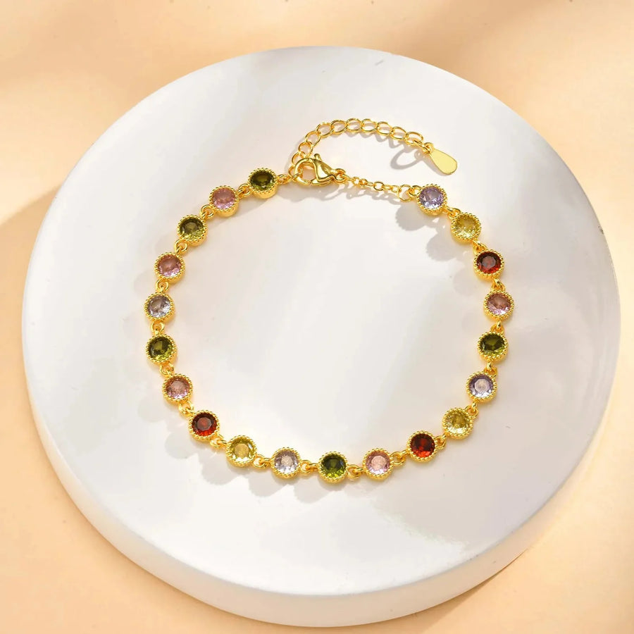 Bright Rainbow Charm Bracelet