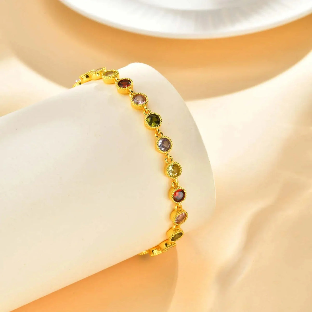 Bright Rainbow Charm Bracelet
