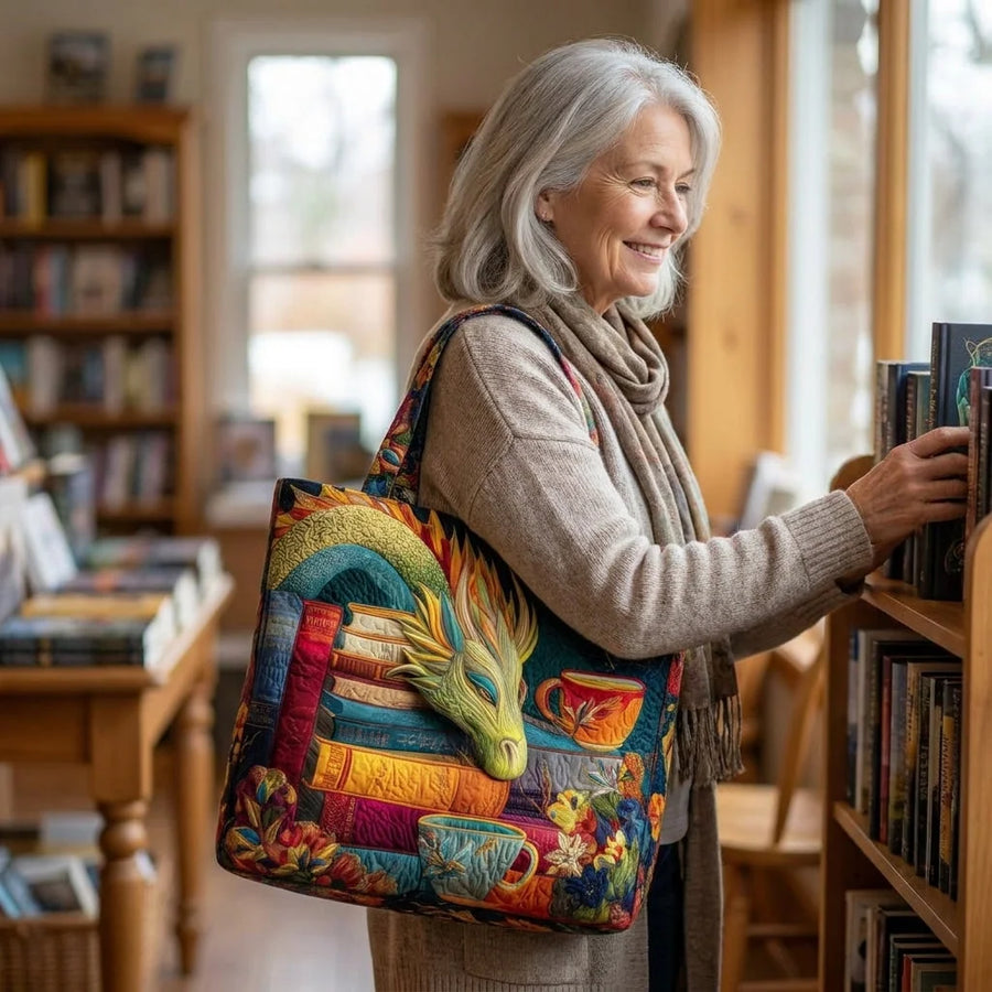 Brooke | Reading Dragon Quilted Tote
