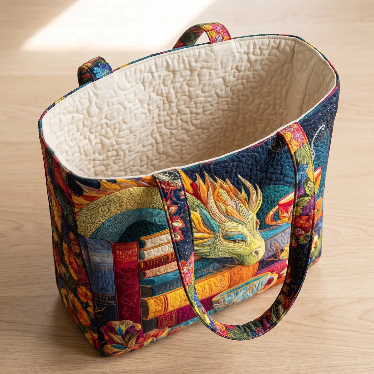 Brooke | Reading Dragon Quilted Tote