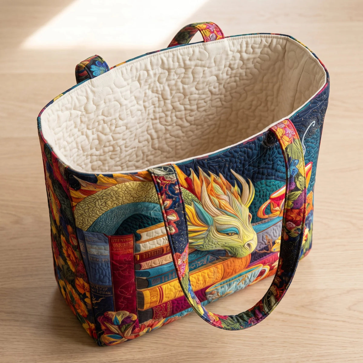 Brooke | Reading Dragon Quilted Tote