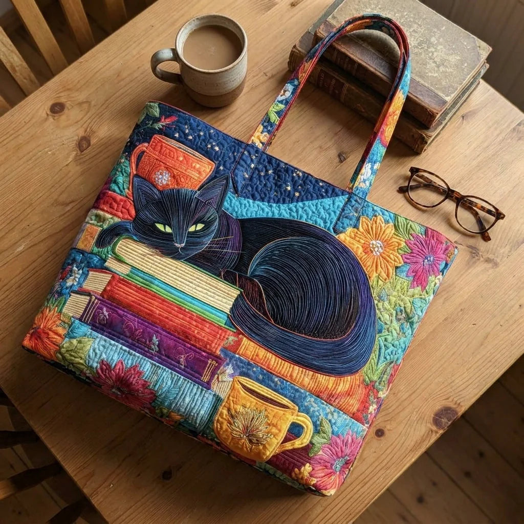 Candice | Cat, Books & Mugs Tote