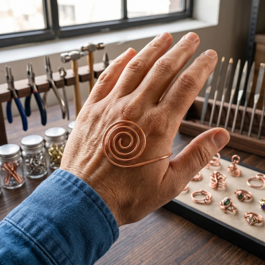 Cascade Copper Hand Spiral