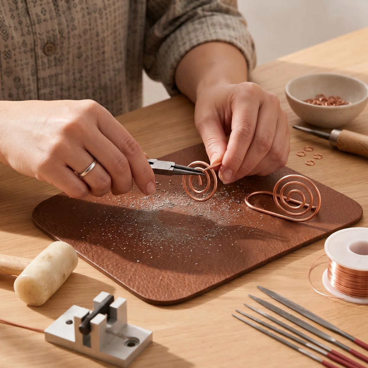 Cascade Copper Hand Spiral