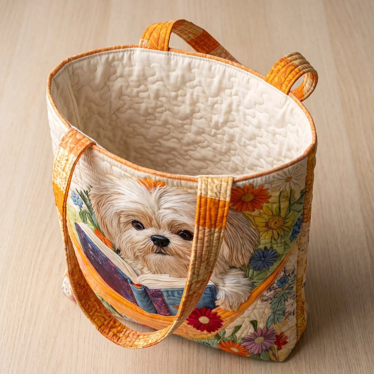 Catalina | Shih Tzu & Flowers Tote