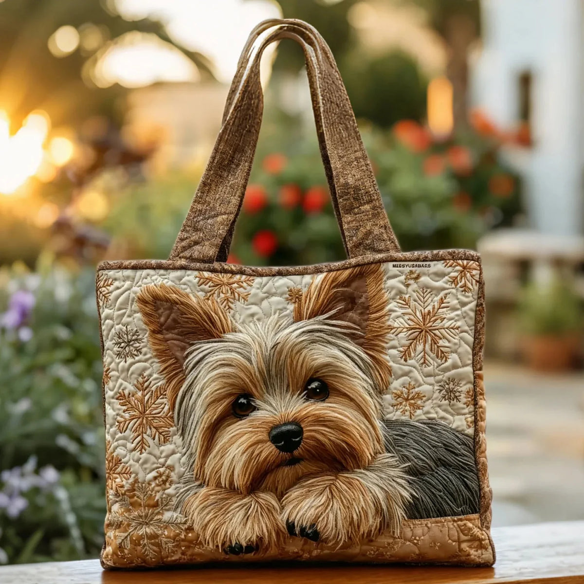 Catherine | Yorkshire Terrier Quilted Tote