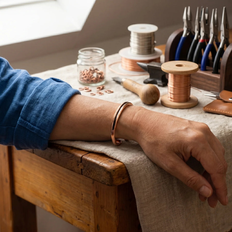 Channel Copper Bracelet