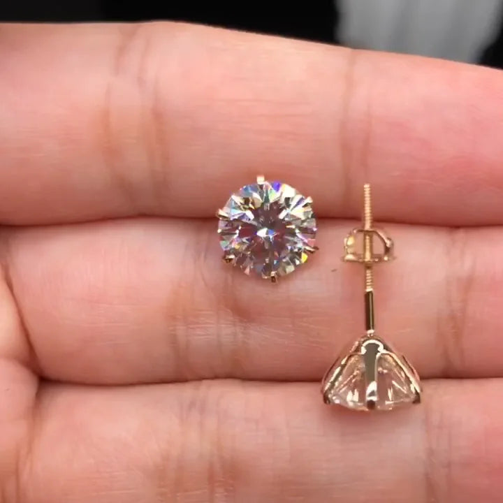 Chic White Gold Tera Earrings